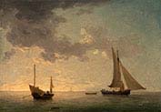 A Lugger and a Smack in Light Airs
